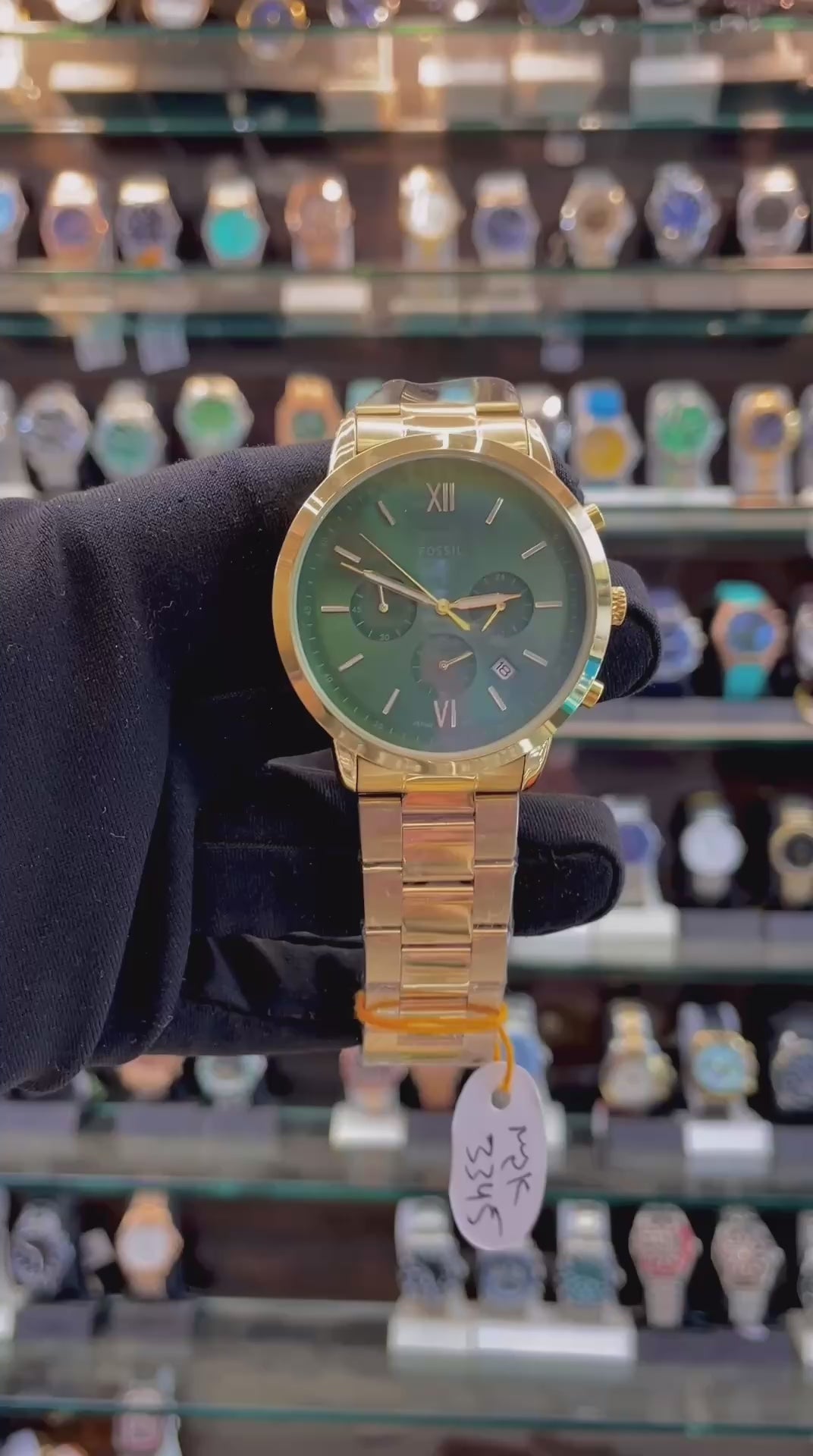 FOSSIL NOW IN CHRONO FOR MENS CASUAL WEAR IN CHAIN ⛓️ GREEN 💚