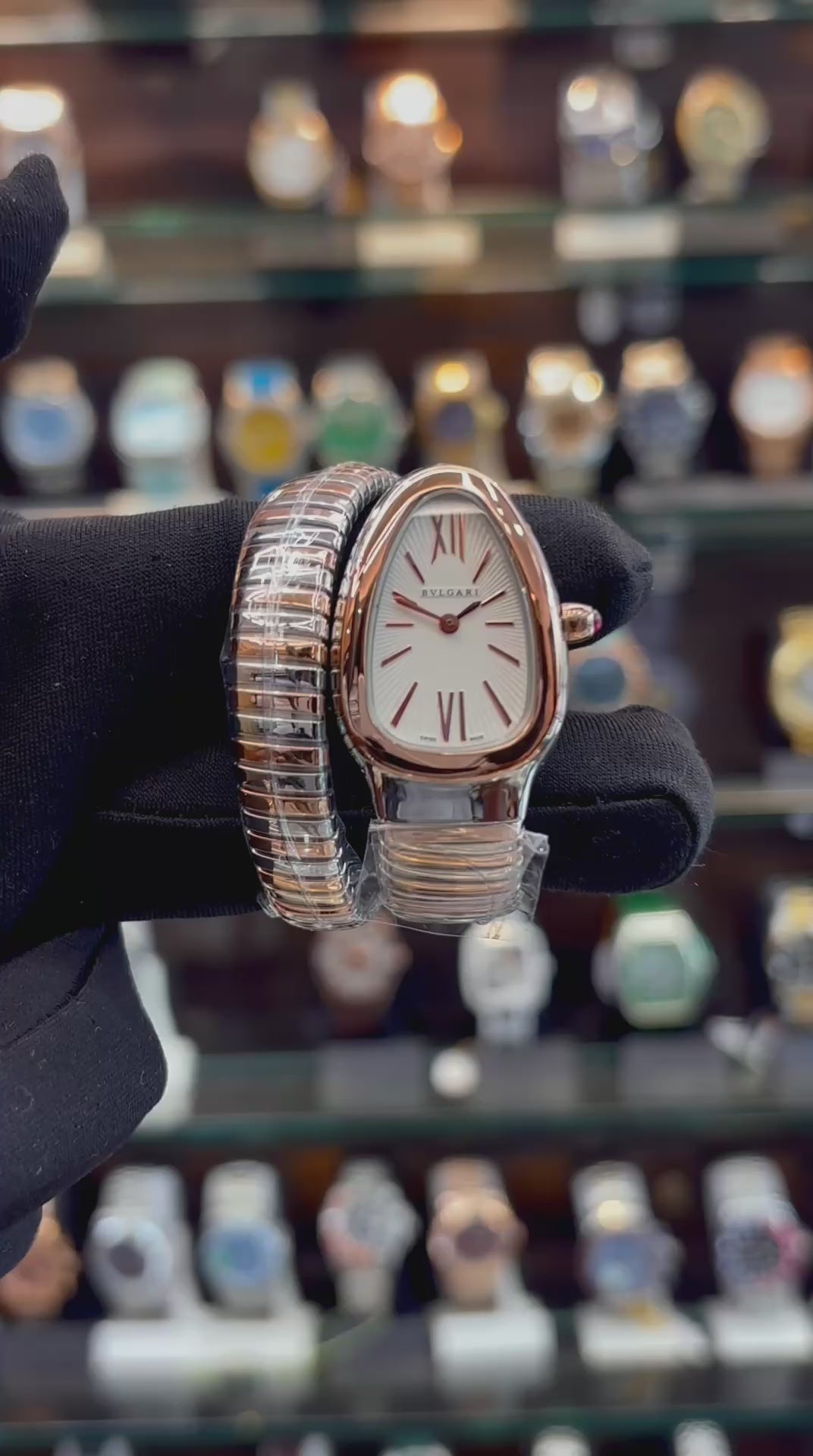 BVLGARI SERPENTI TUBOGAS SINGLE-SPIRAL WATCH IN MASTER PIECE