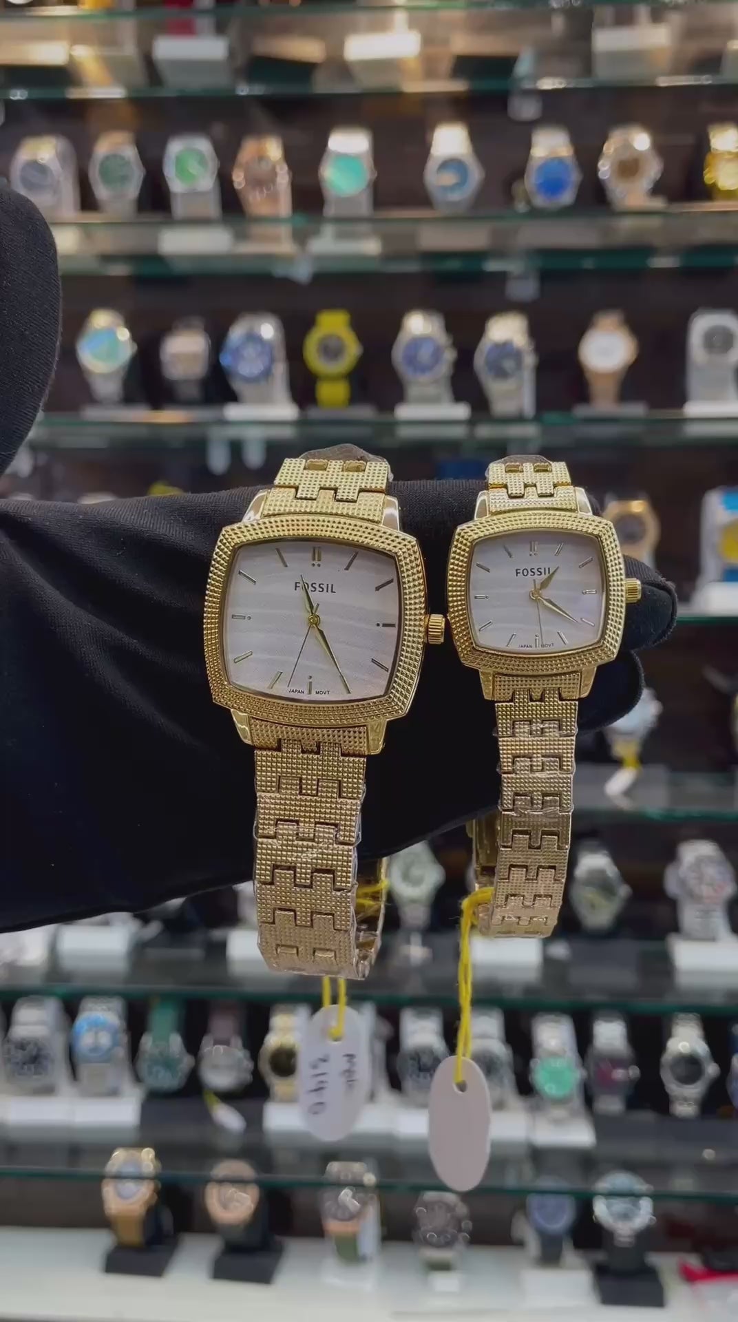 FOSSIL MACHINE LUXE LIMITED-EDITION IN COUPLE SET WHITE 🤍 DIAL