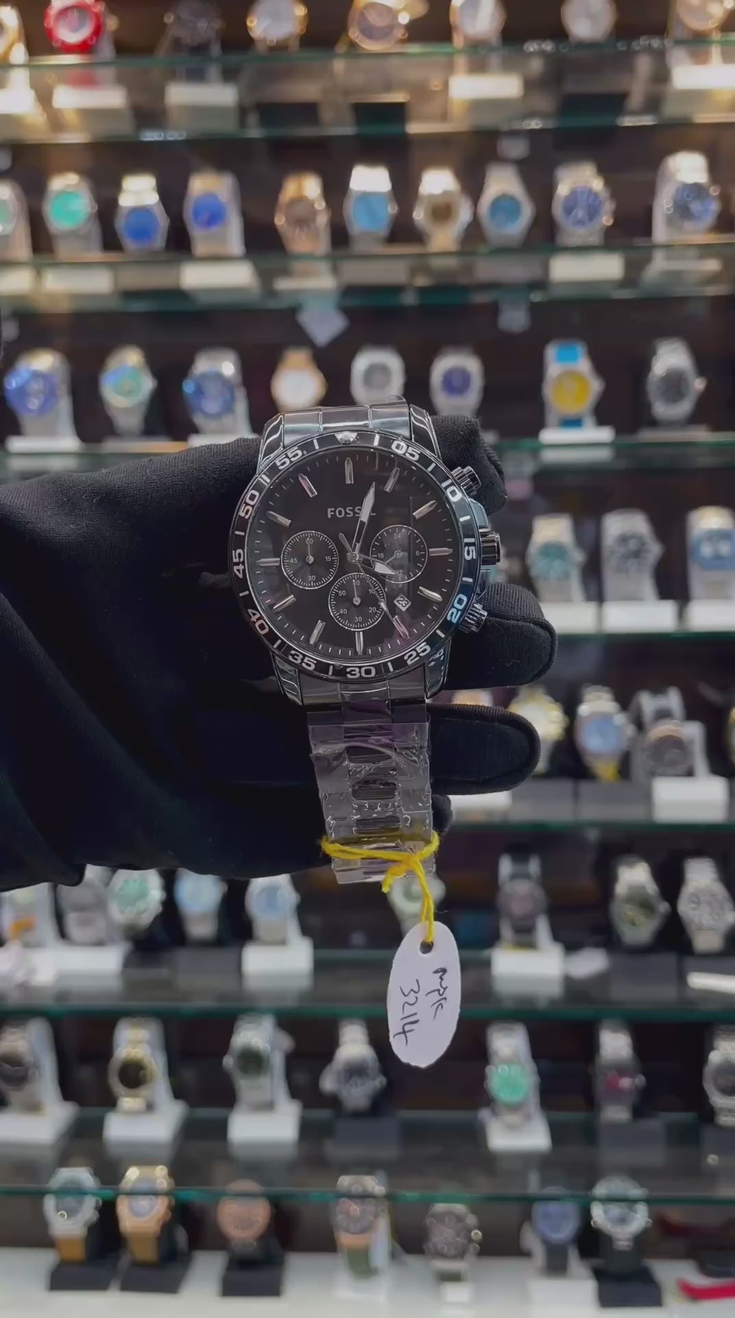 FOSSIL CHRONOGRAPH MENS WATCH ⌚ IN FULL BLACK 🖤