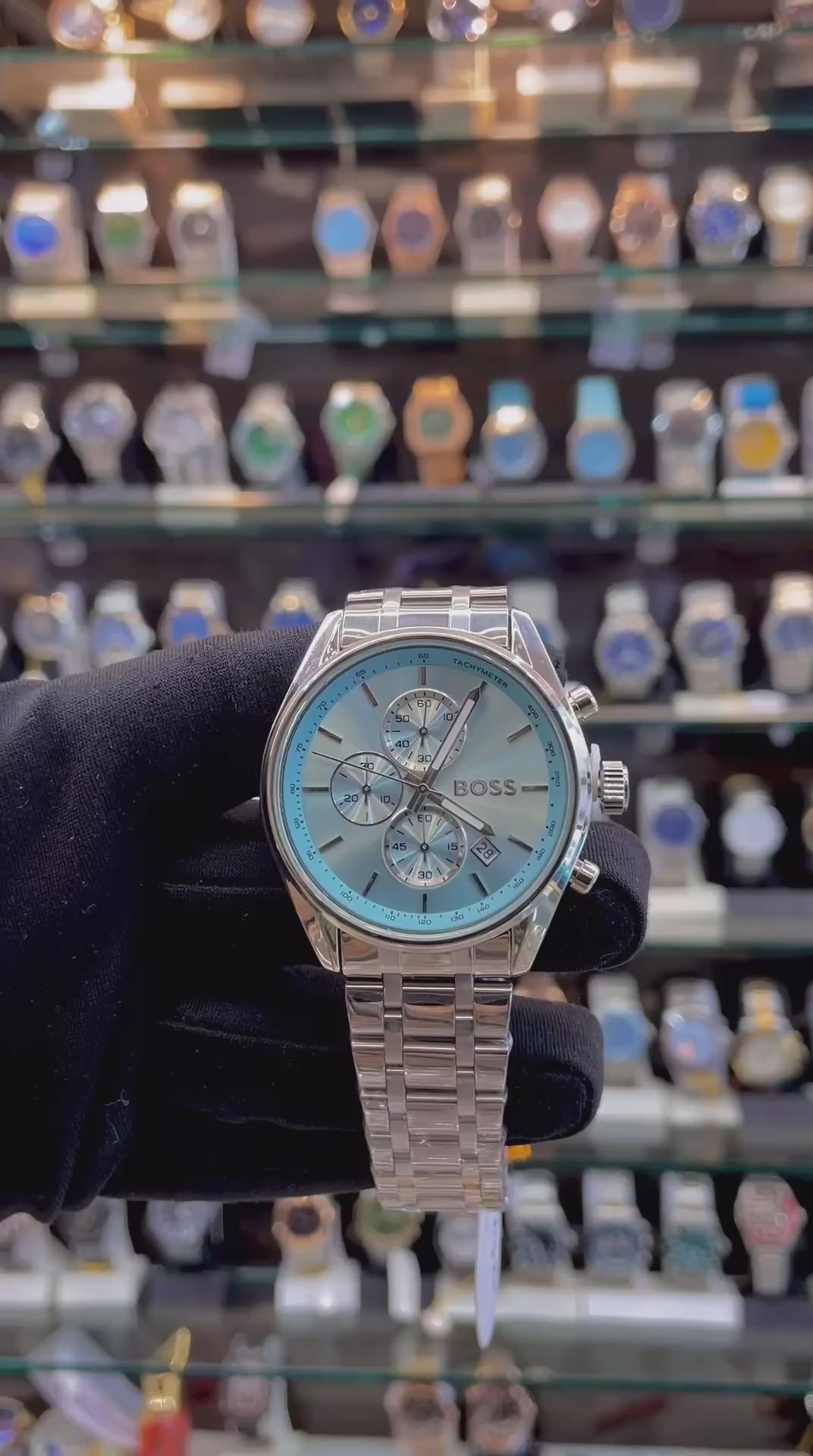 BOSS CHRONOGRAPH BLUE DIAL 💙 FOR MENS