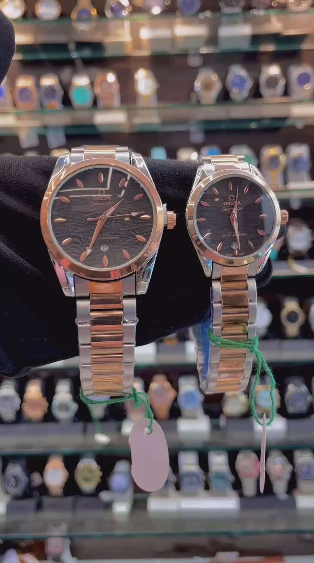 OMEGA SEAMASTER NOW IN COUPLE SET DUAL TONE