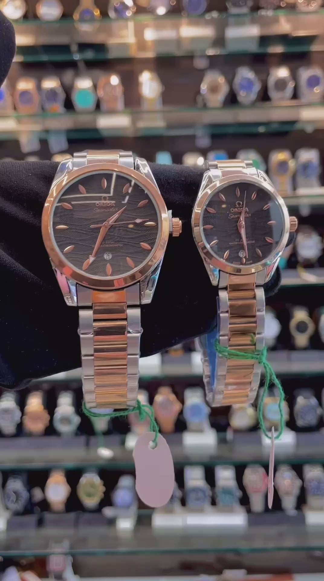 OMEGA SEAMASTER NOW IN COUPLE SET DUAL TONE