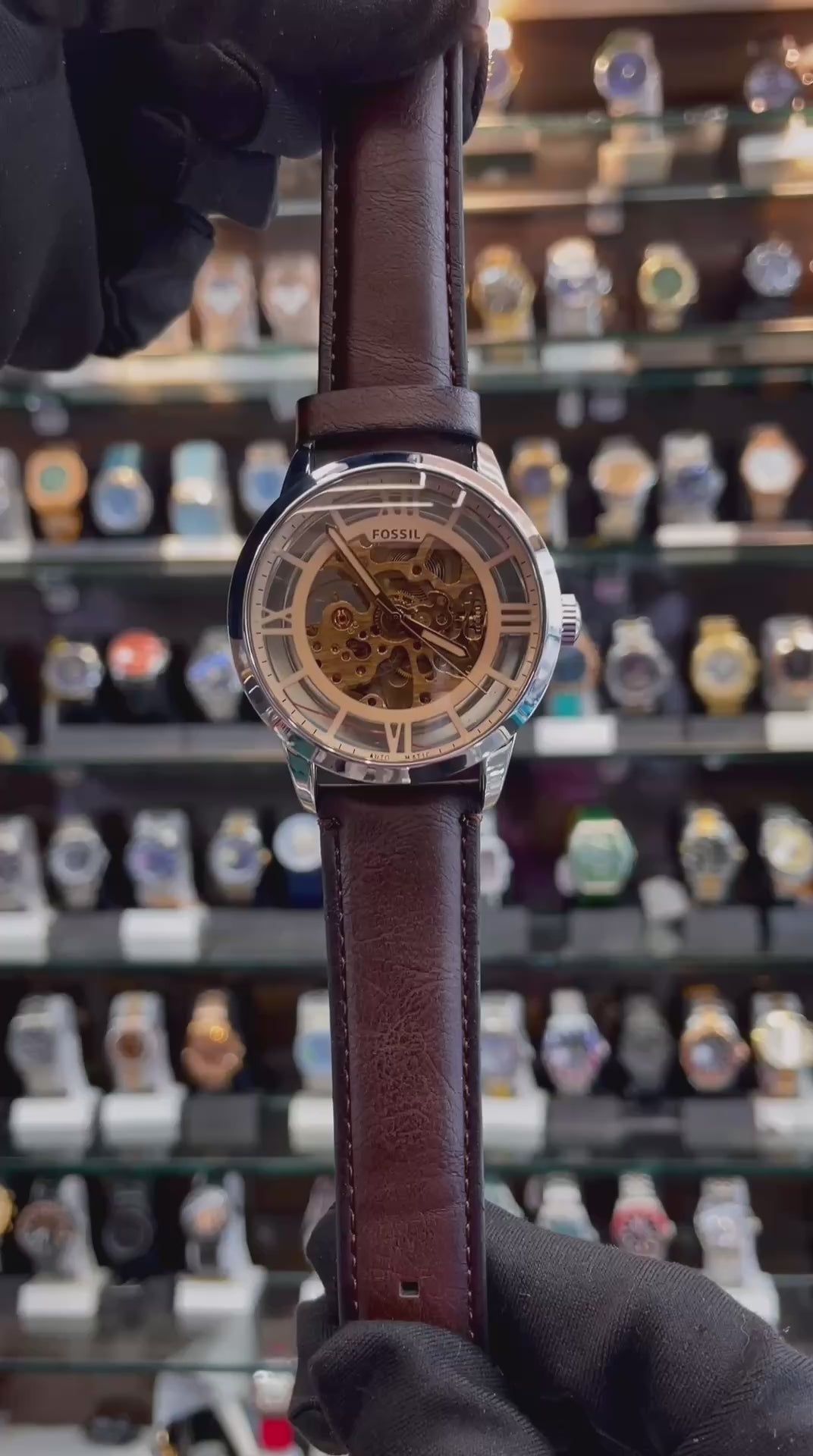 Fossil Automatic Brown Lens Watch for Men
