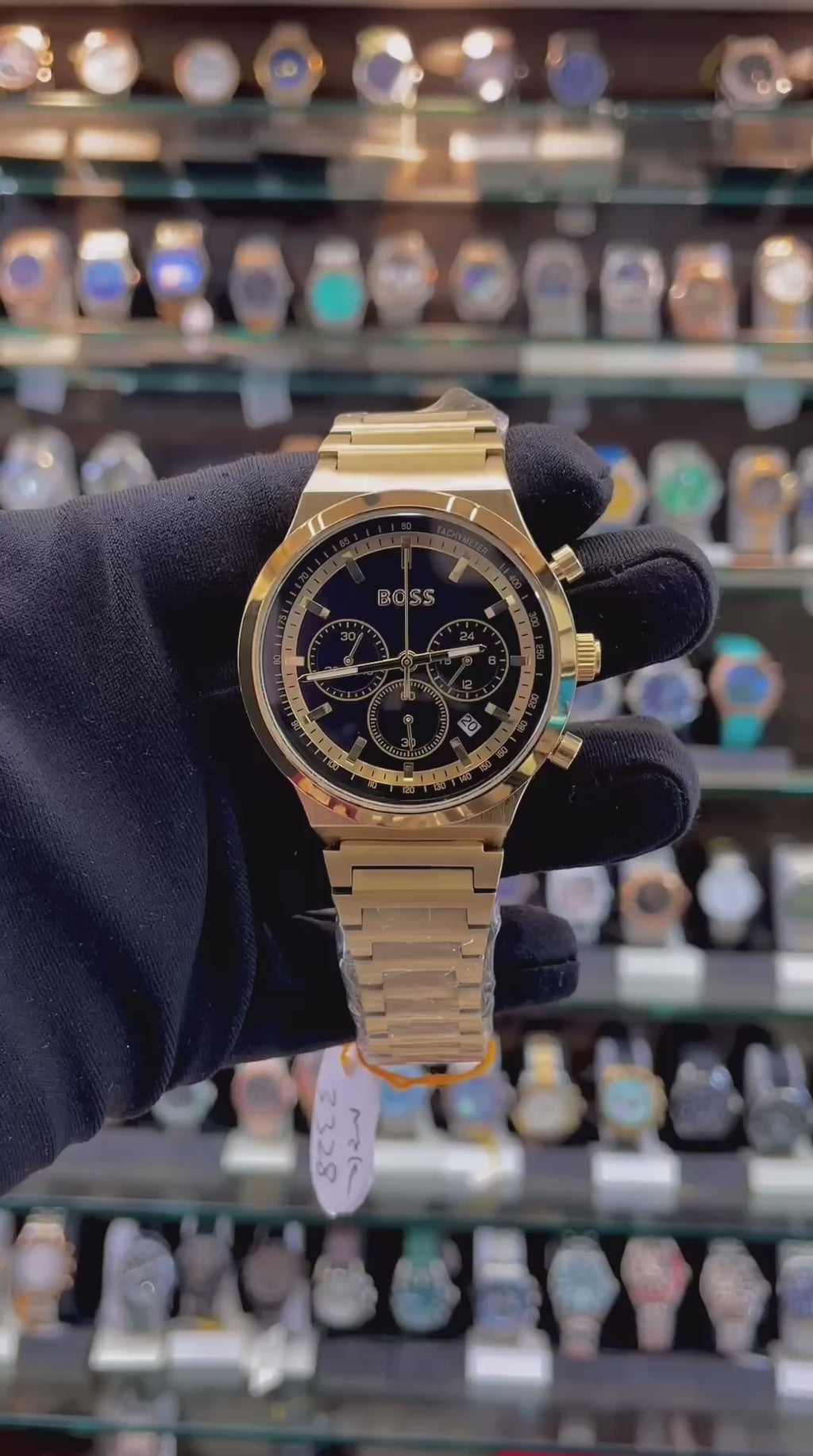 BOSS CANDOR CHRONOGRAPH WATCH FOR MENS GOLD 🥇