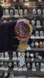 ROLEX DAYTONA RAINBOW 🌈 BODY FOR MENS ROSE GOLD 🥇
