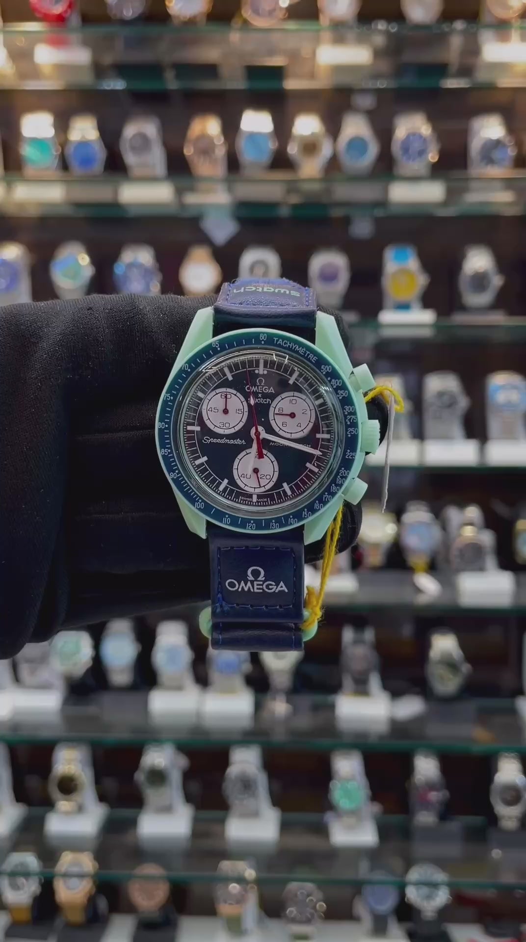 SWATCH x OMEGA Speedmaster MoonSwatch "MISSION ON EARTH" WATCH BLUE 💙