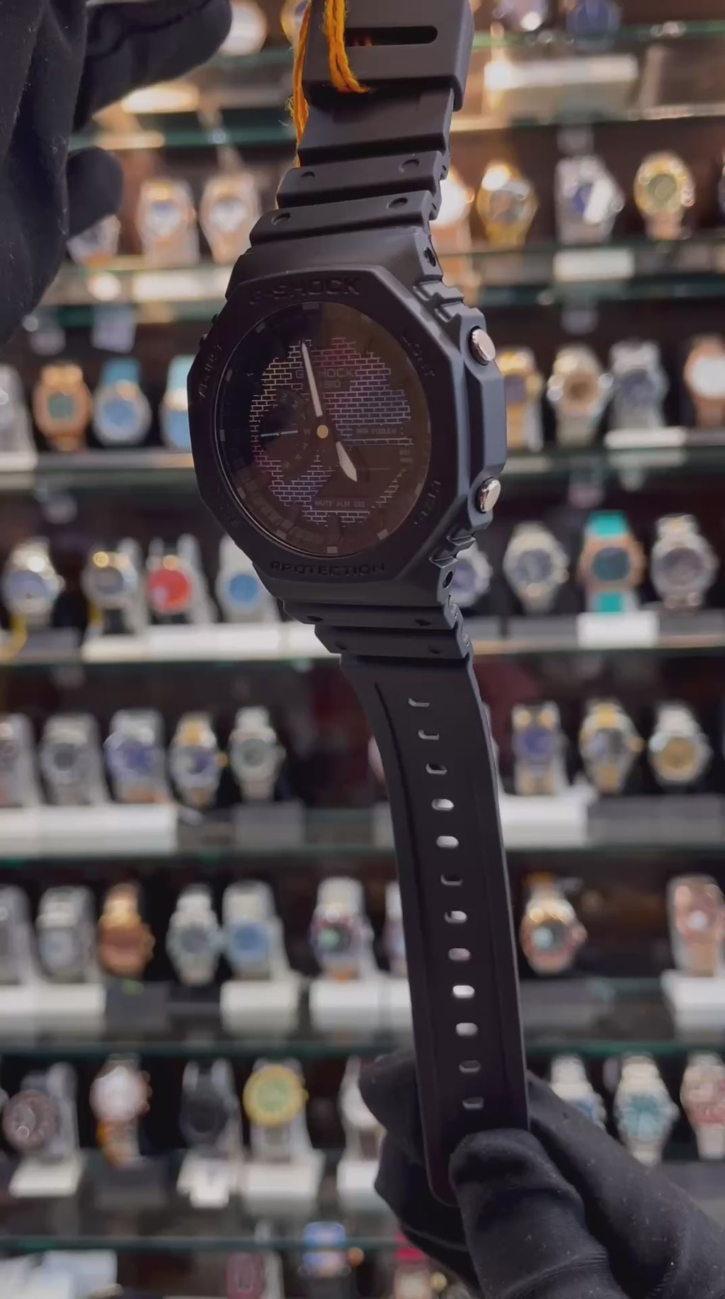 CASIO G-SHOCK GA-2100RW-1A RAINBOW-COLORED BRICK 🧱 PATTERN DIAL 🤩