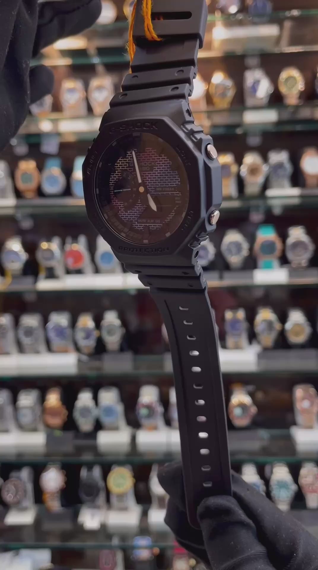 CASIO G-SHOCK GA-2100RW-1A RAINBOW-COLORED BRICK 🧱 PATTERN DIAL 🤩