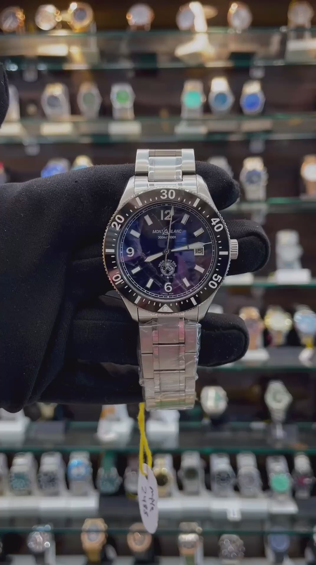 MONT BLANC 1858 ICED SEA AUTOMATIC DATE WATCH FEATURING IN MASTER PIECE 🤩
