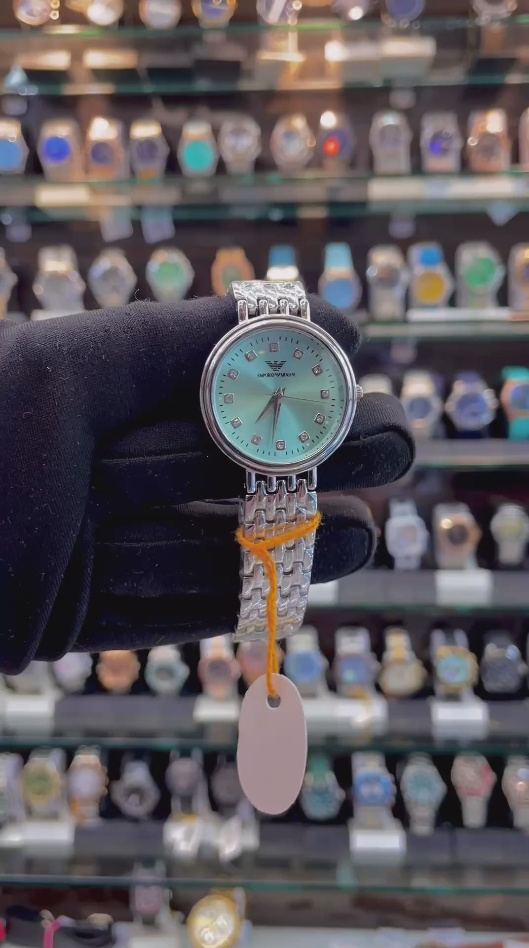 EMPORIO ARMANI MINI DIAL FOR GIRLS 🤩  ICE BLUE