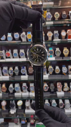 SEIKO MECHANICAL OPEN HEART ❤️ WATCH ⌚ FOR MENS BLACK 🖤