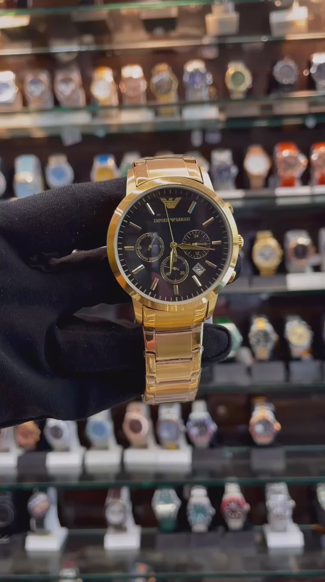 EMPORIO ARMANI 🦅 NOW  FOR MENS NEW DIAL 🤩 UNDER BUDGET BLACK 🖤 DIAL