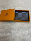 . Louis vuitton (lv) premium wallet Black x blue leather print