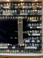 Rolex date just for girls under budget gold dial dual tone