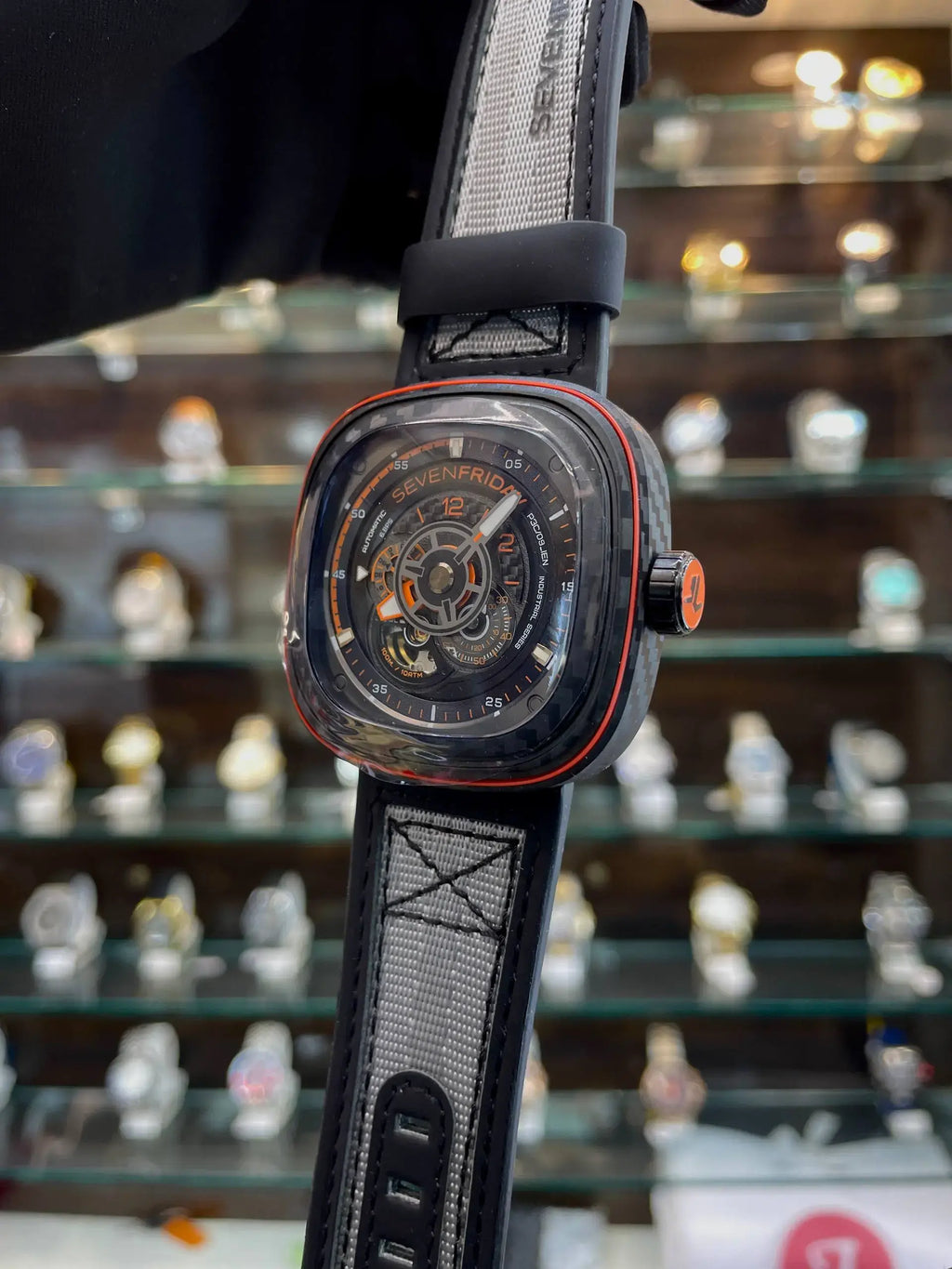 Seven Friday sf-p3c/09 orange carbon nfc in automatic master piece