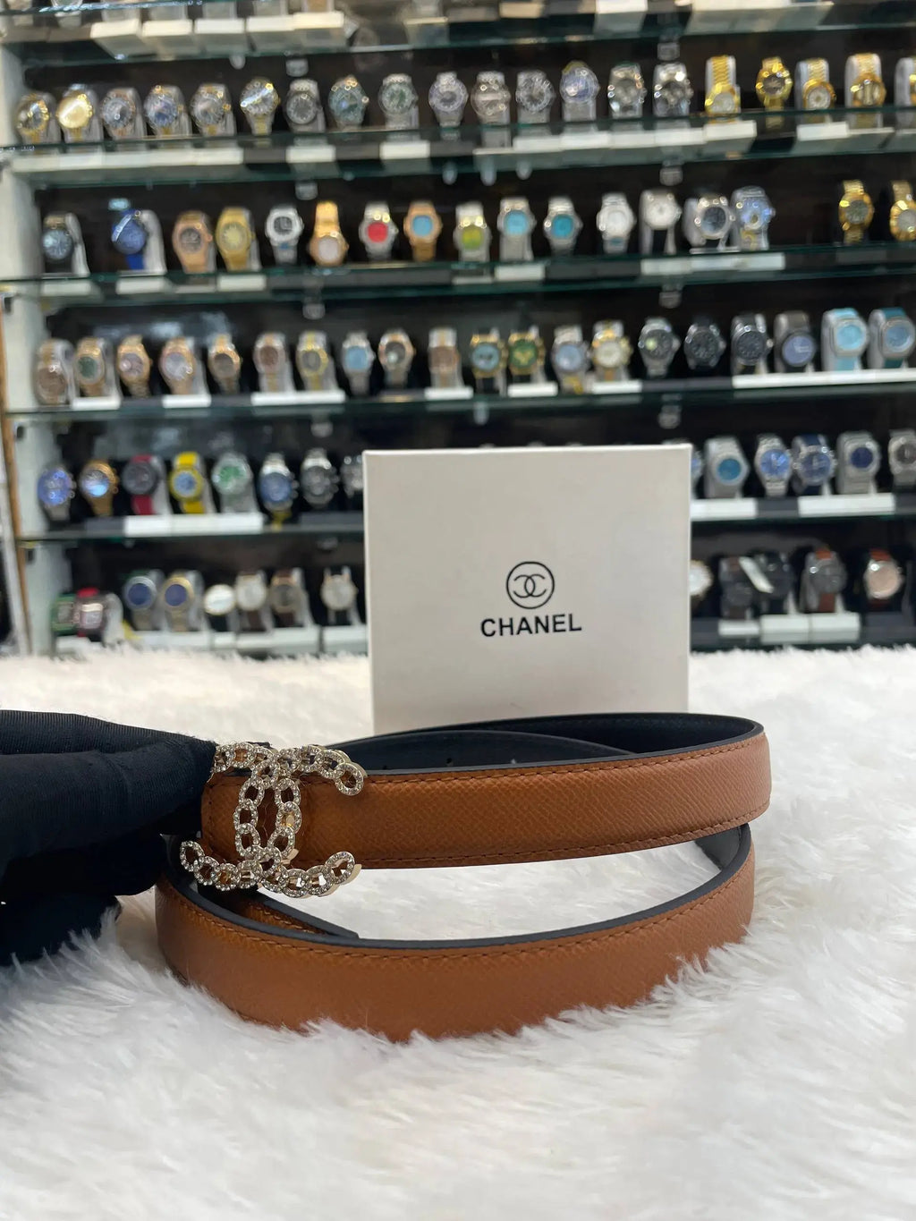 Chanel dual side girls belt