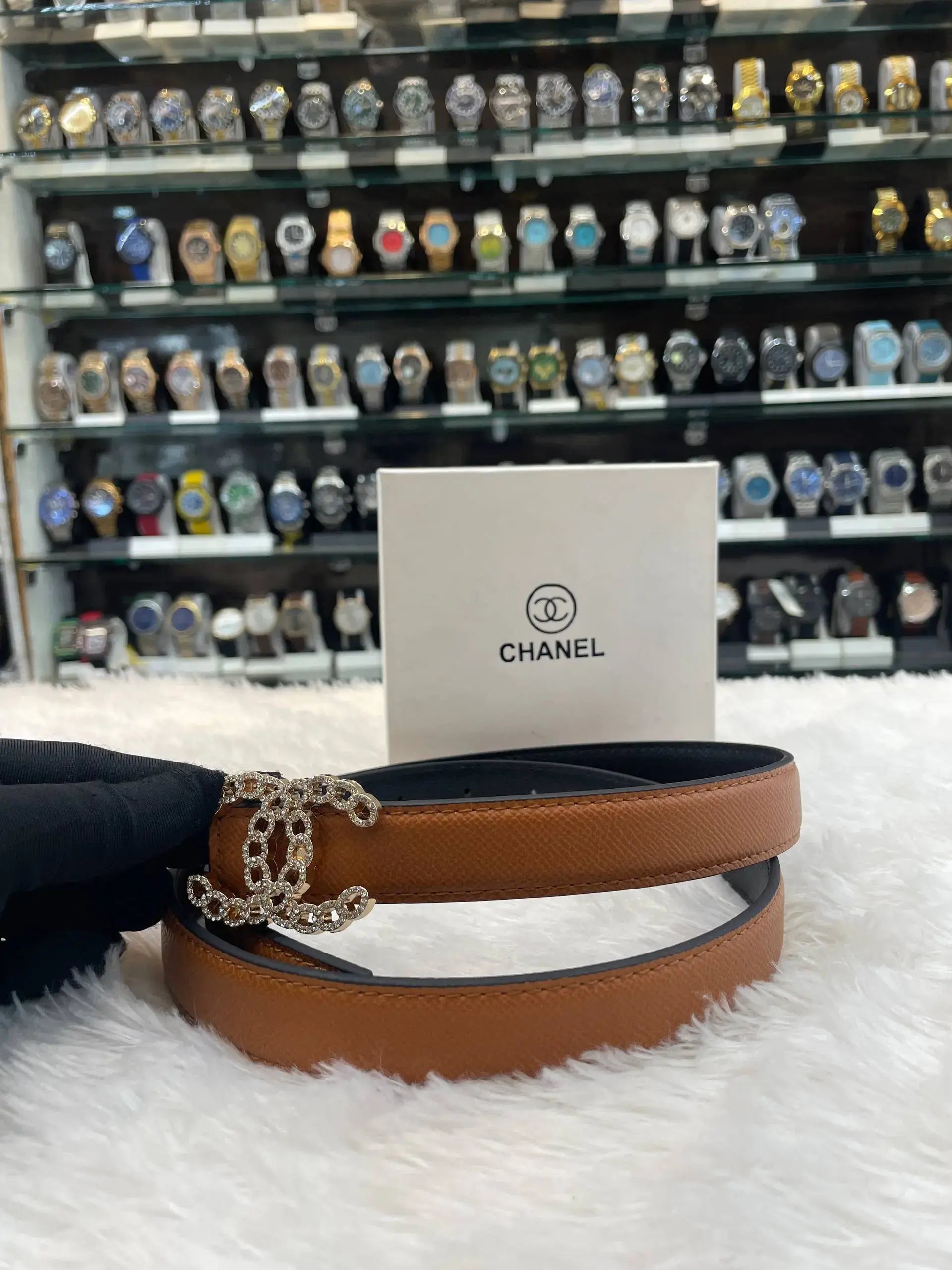 Chanel dual side girls belt
