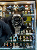 Tag heuer carrera tachymeter in chain black dial