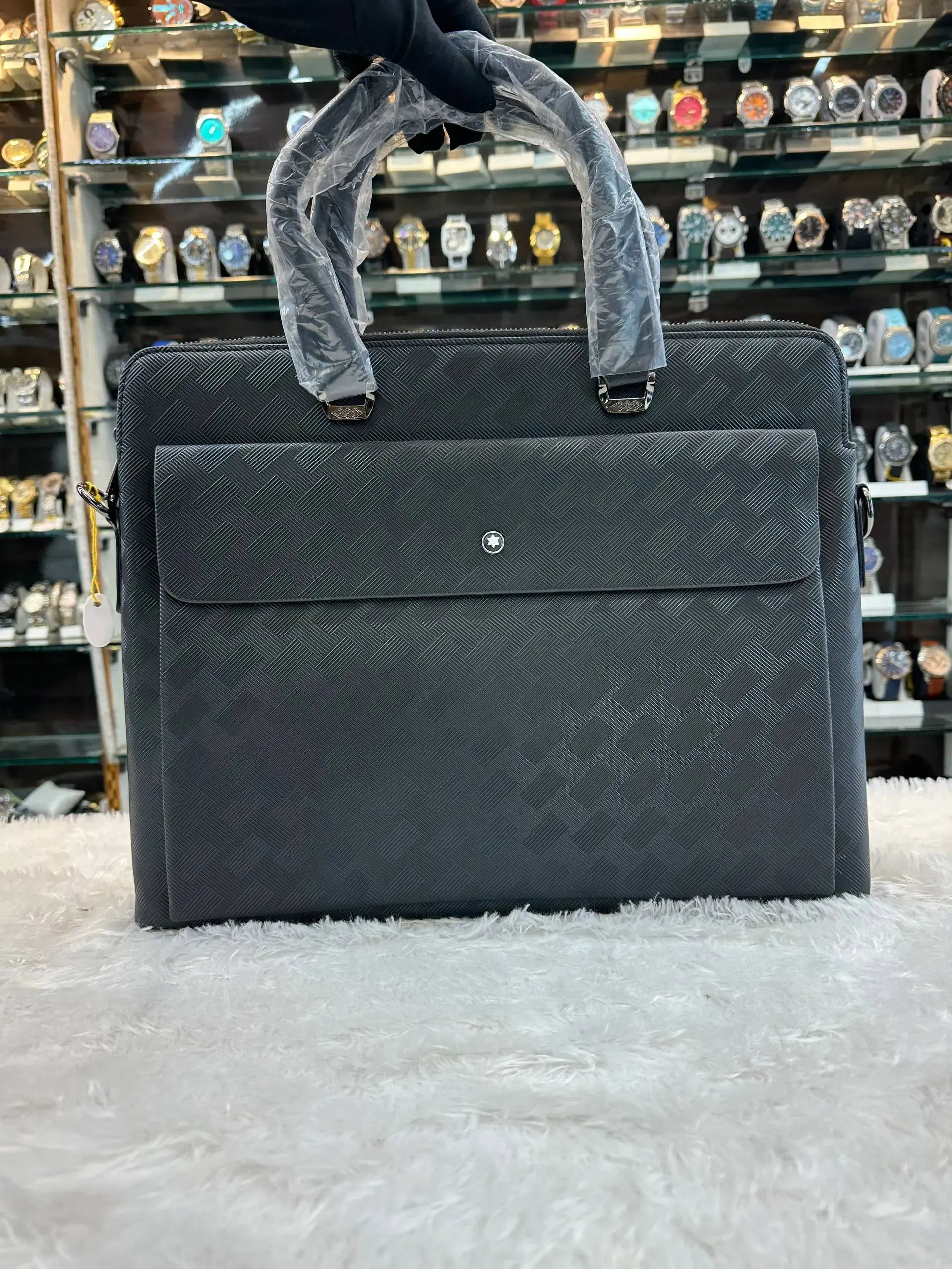 Mont Blanc laptop bag in heavy quality