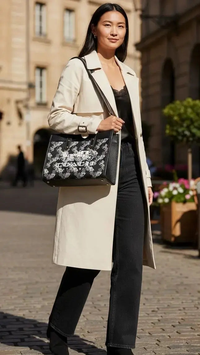 Coach horse and carriage print sling bag