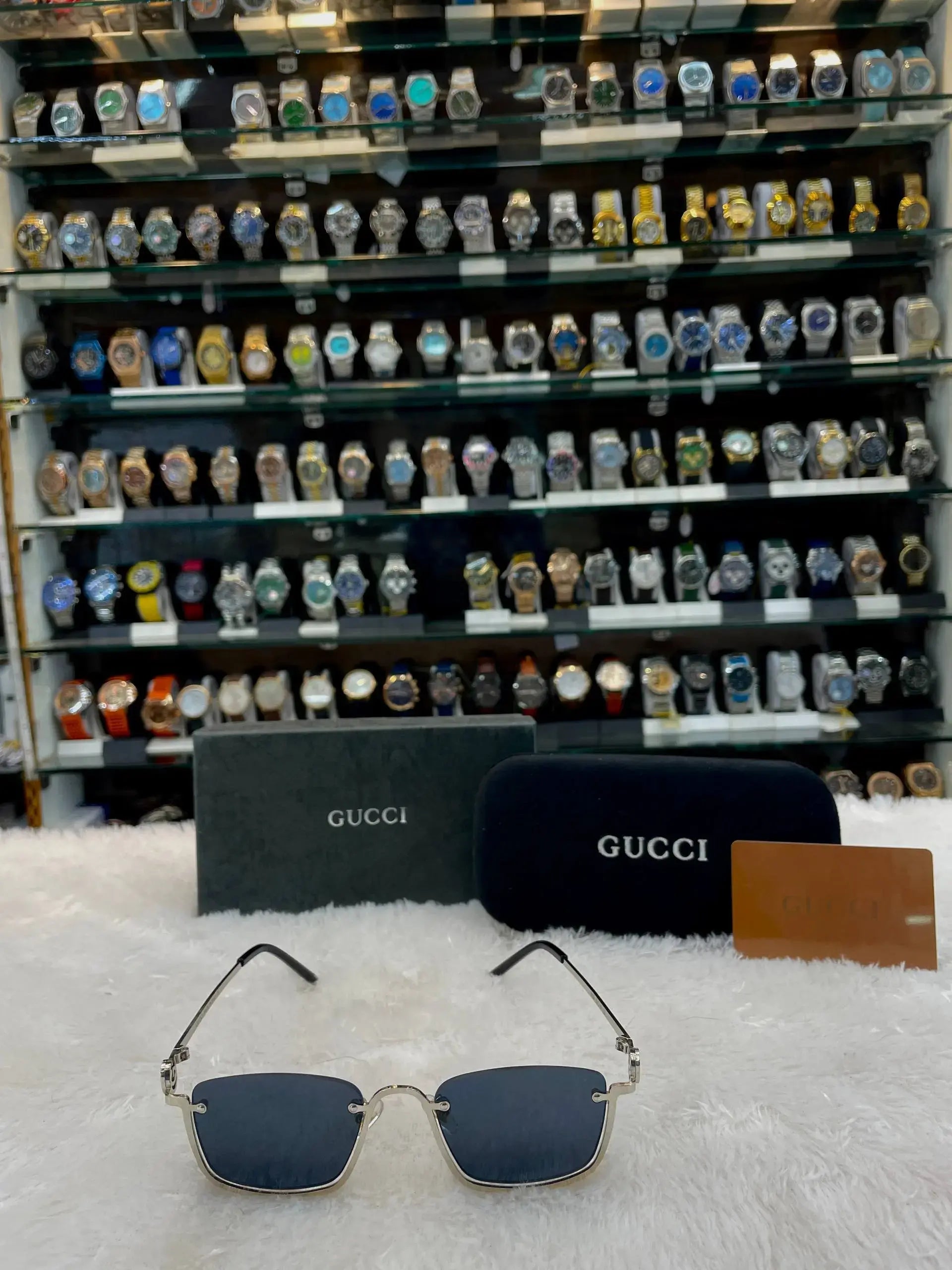 Gucci frameless glasses for mens
