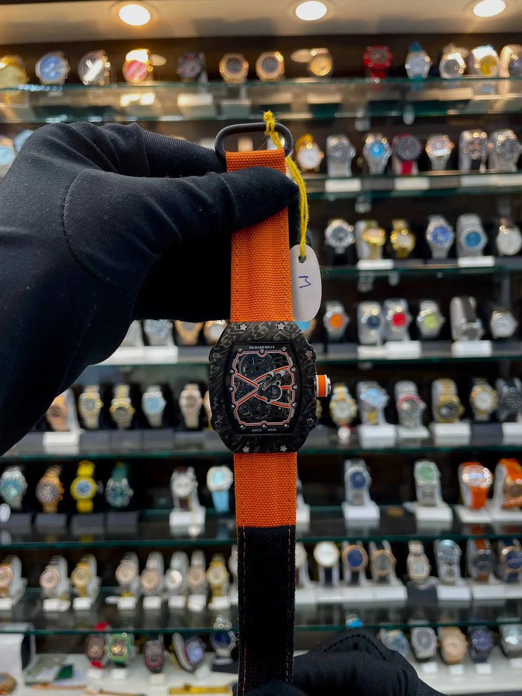 Richard mille rm 67-02 extra slim in Best quality for mens orange gear dial