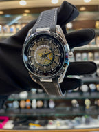 Omega seamaster world dial under budget for men black