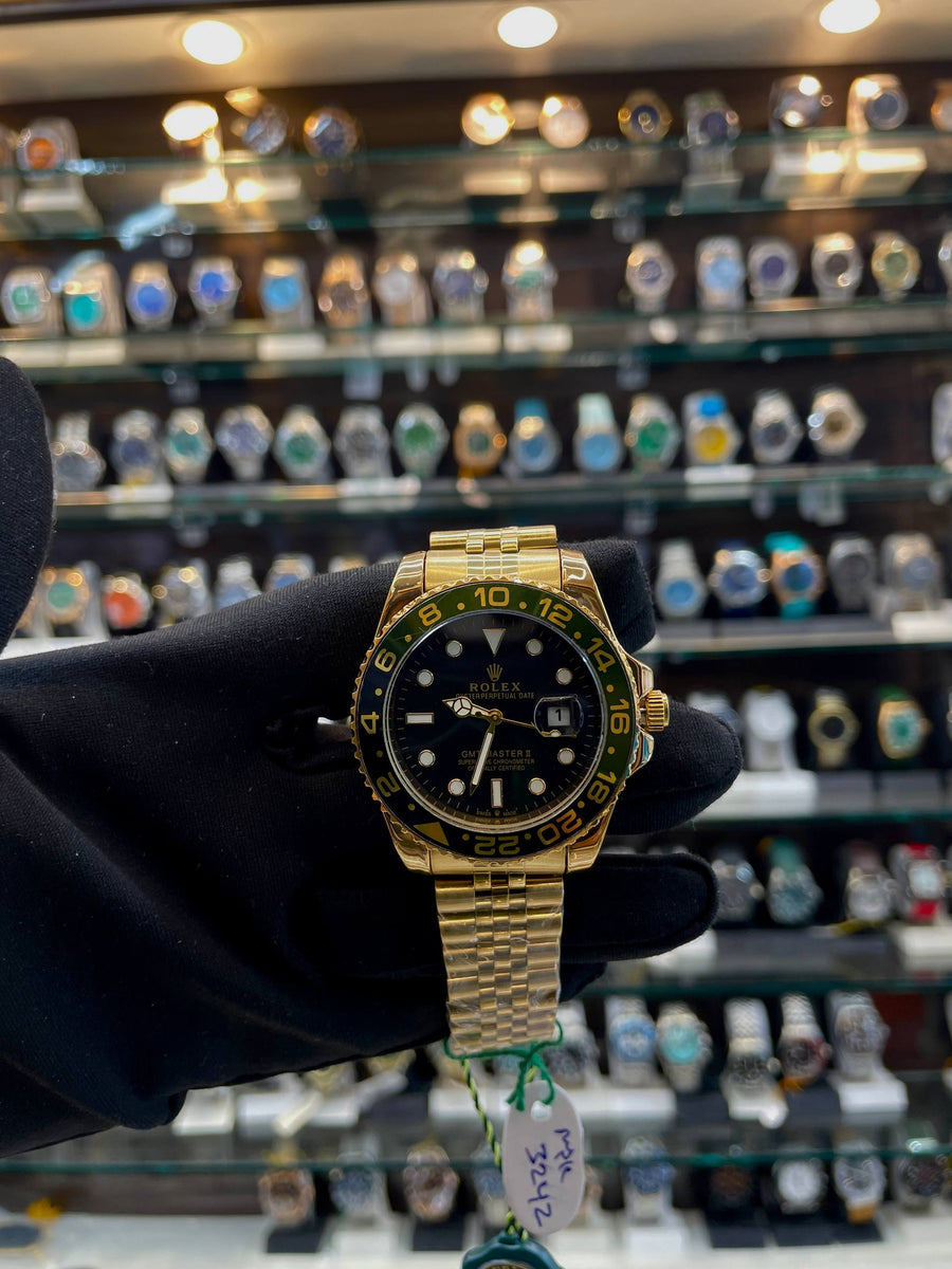ROLEX GMT OYSTER PERPETUAL  BLACK 🖤 DIAL 💗 UNDER BUDGET