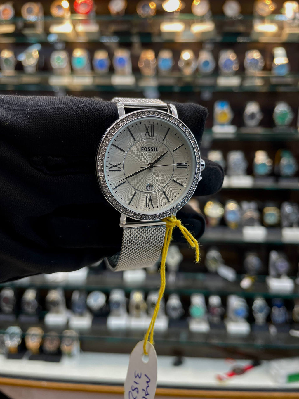 FOSSIL GIRLS WATCH ⌚ SLIM STRAP WHITE 🤍 DIAL