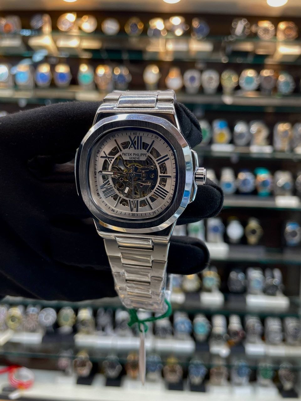 PATEK PHILLIPE AUTOMATIC NOW IN TRANSPARENT DIAL 💗WHITE 🤍