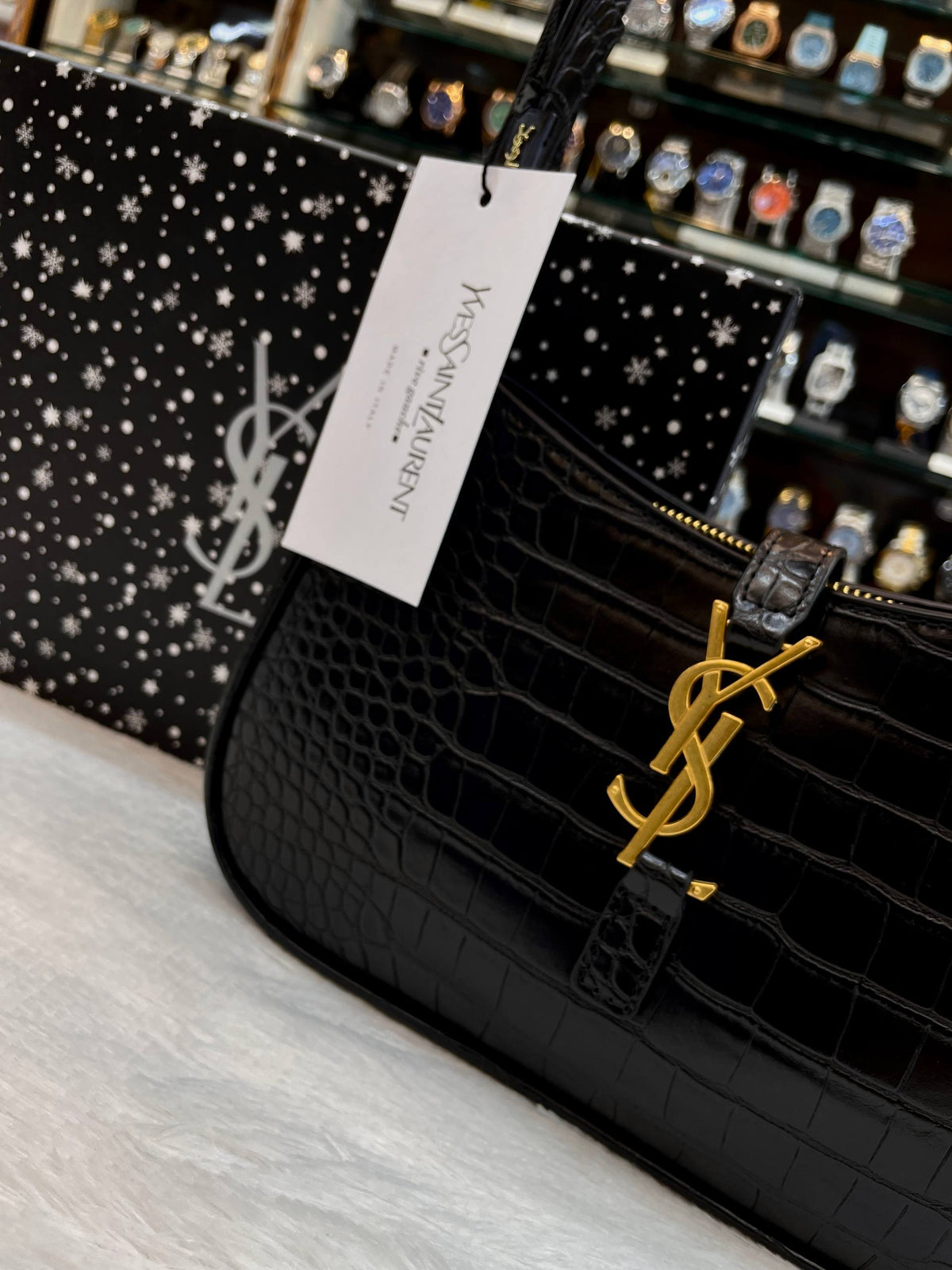 YSL SAINT LAURENT LE 5 À 7 BAG IN BLACK 🤩 HEAVY QUALITY 💯
