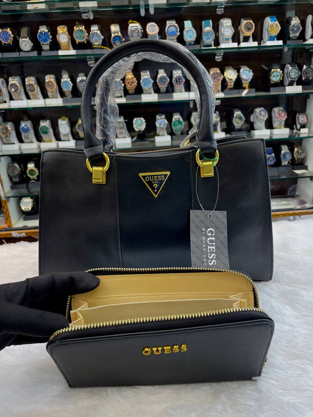 GUESS 3PC SET SLING BAG FOR GIRLS BLACK 🖤