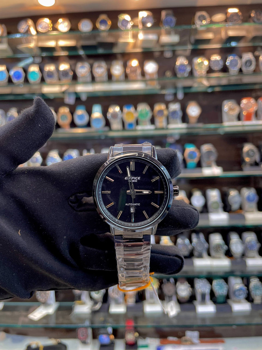 EDIFICE CASIO MENS WATCH UNDER BUDGET FULL BLACK 🖤