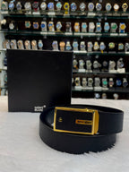 MONT BLANC TEXTURE STRAP GOLD METAL BUCKLE IN MASTER PIECE 🤩