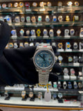 ROLEX DAY-DATE 40 MM, PLATINUM AND DIAMOND-SET BEZLE IN SEMI-ETA