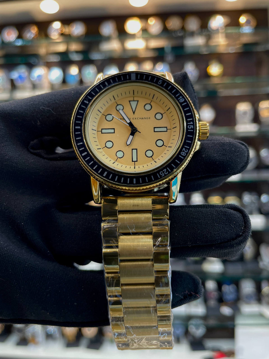 ARMANI EXCHANGE MEN'S LEONARDO GOLD 🥇 FOR MENS
