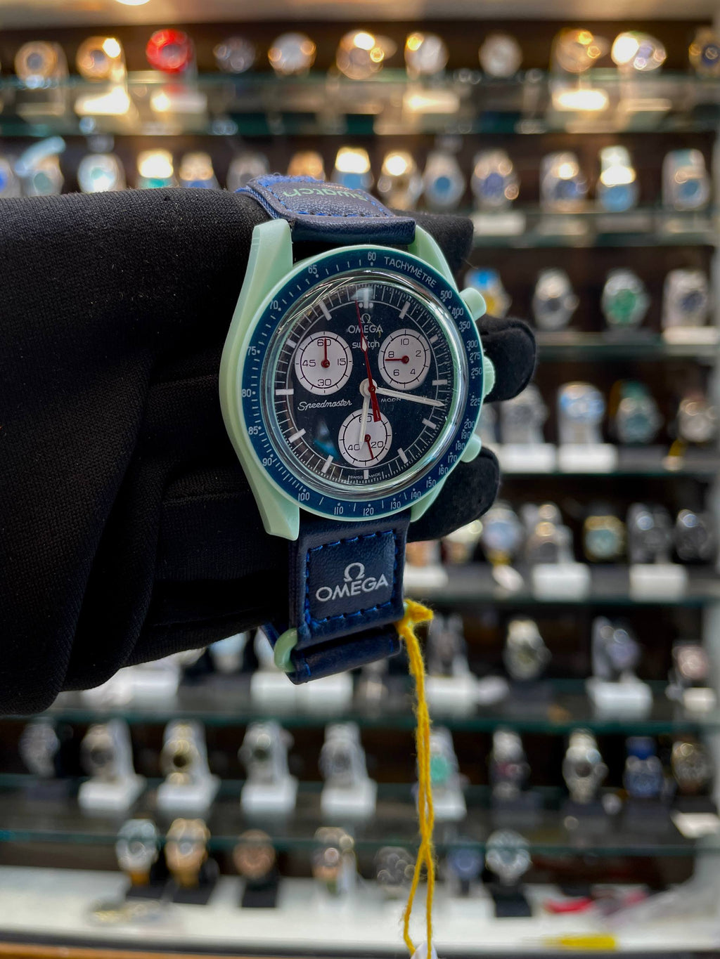 SWATCH x OMEGA Speedmaster MoonSwatch "MISSION ON EARTH" WATCH BLUE 💙