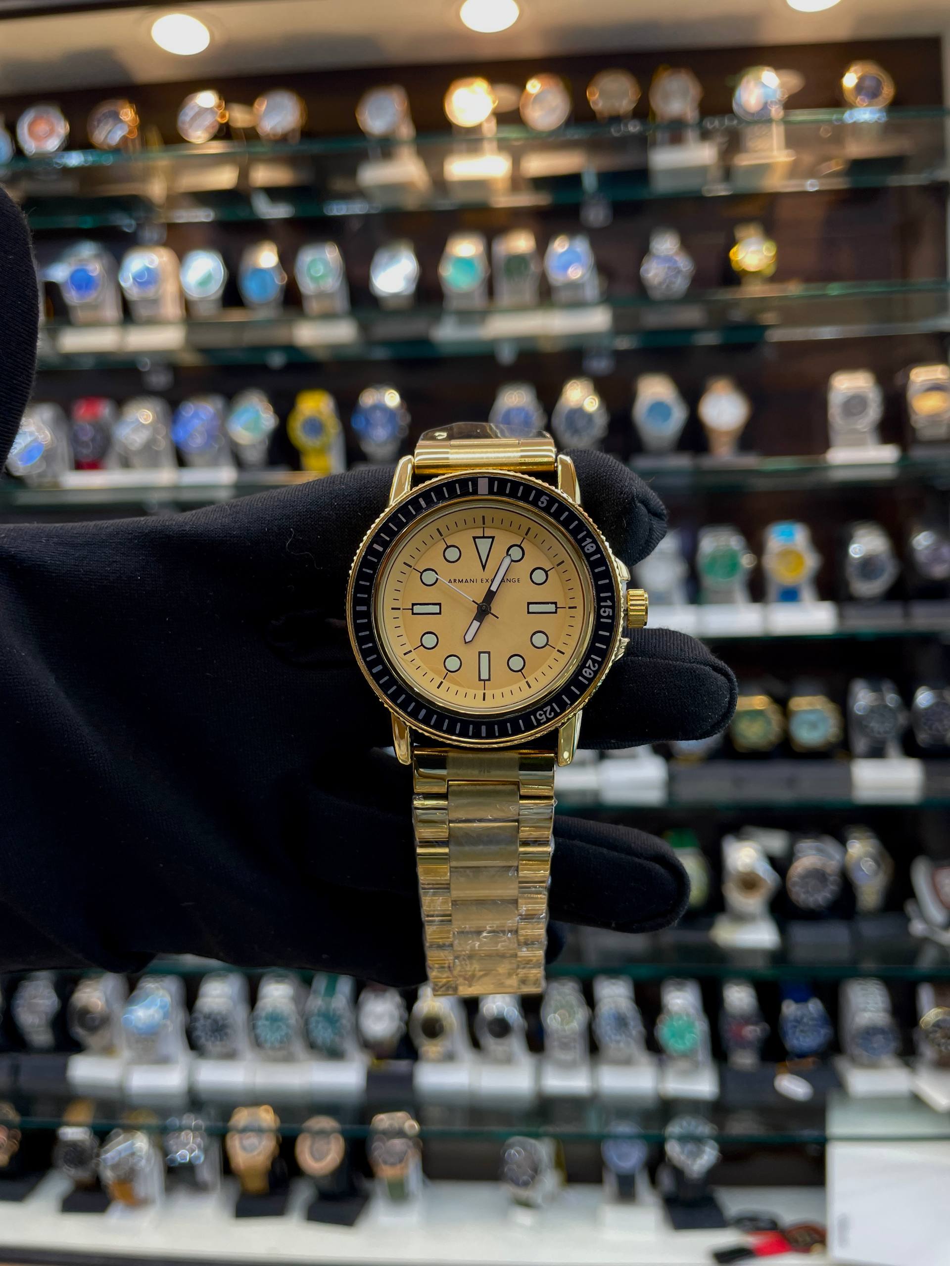 ARMANI EXCHANGE MEN'S LEONARDO GOLD 🥇 FOR MENS