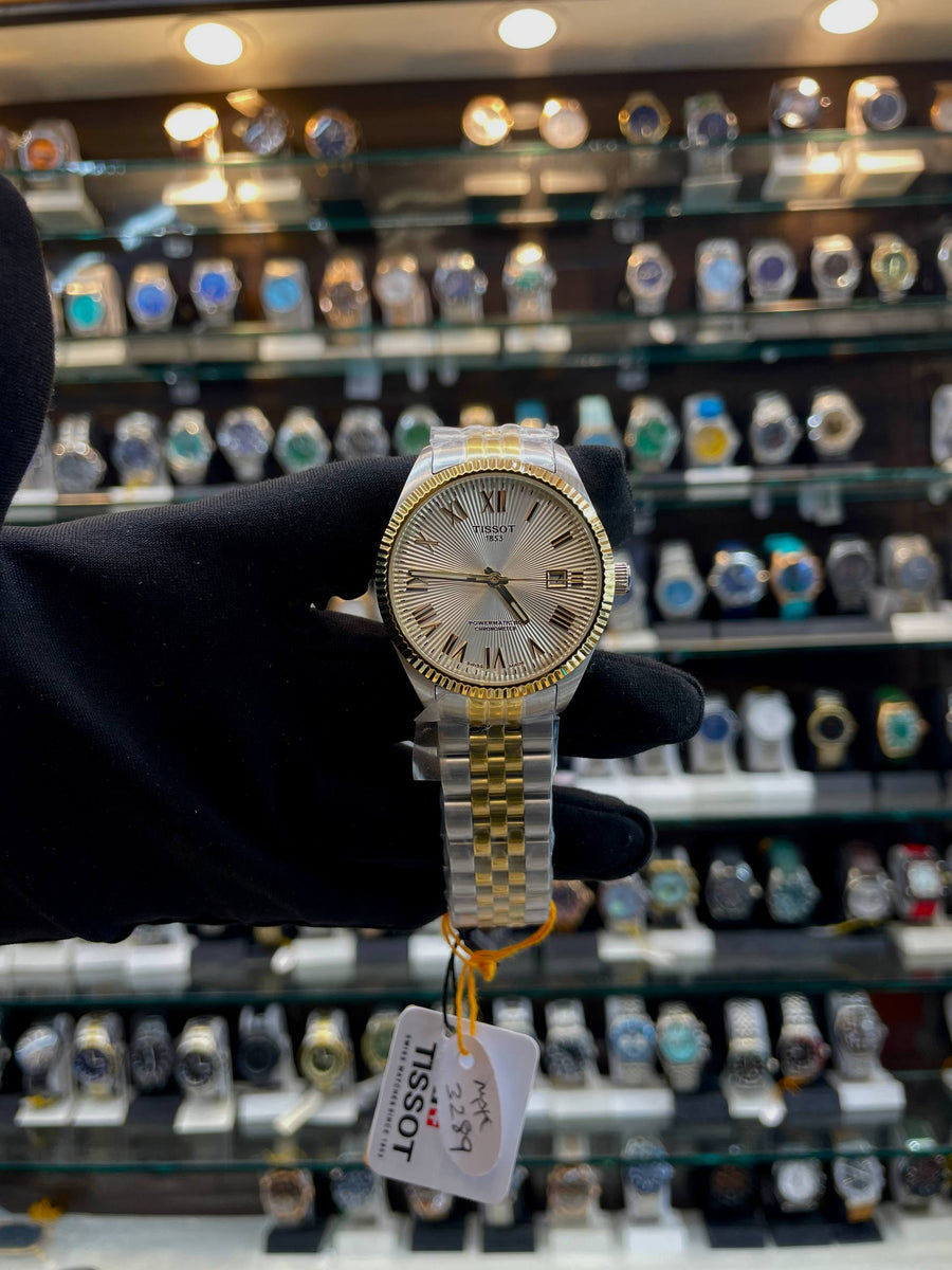 TISSOT BALLADE POWERMATIC 80 COSC WATCH IN MASTER PIECE 🤩 WHITE 🤍 DIAL