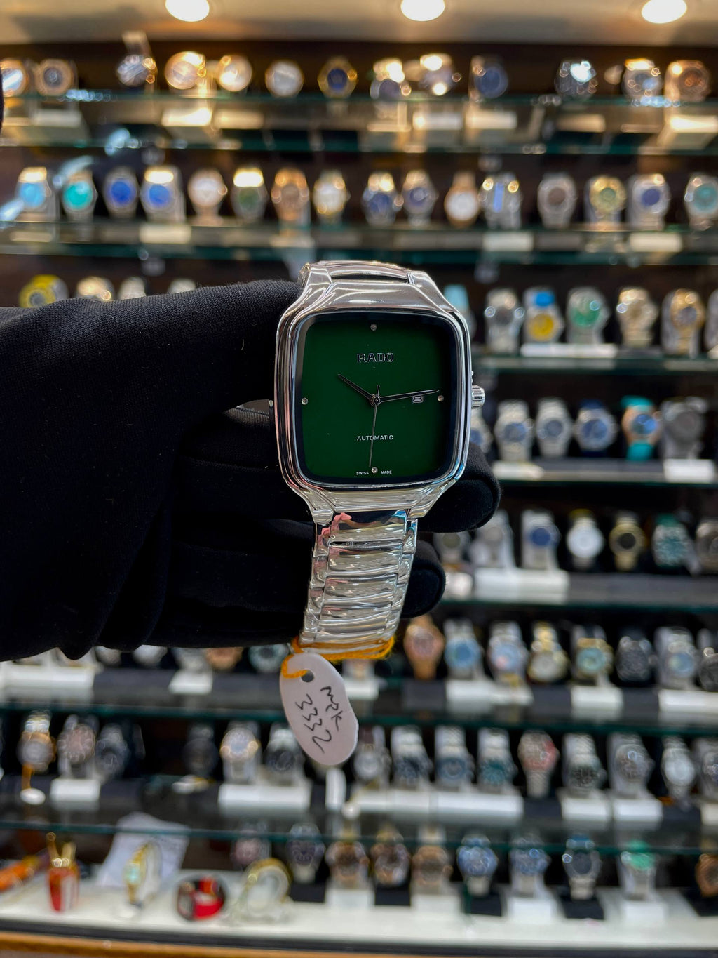 RADO TRUE SQUARE ⬜ UNDER BUDGET FOR MENS GREEN 💚