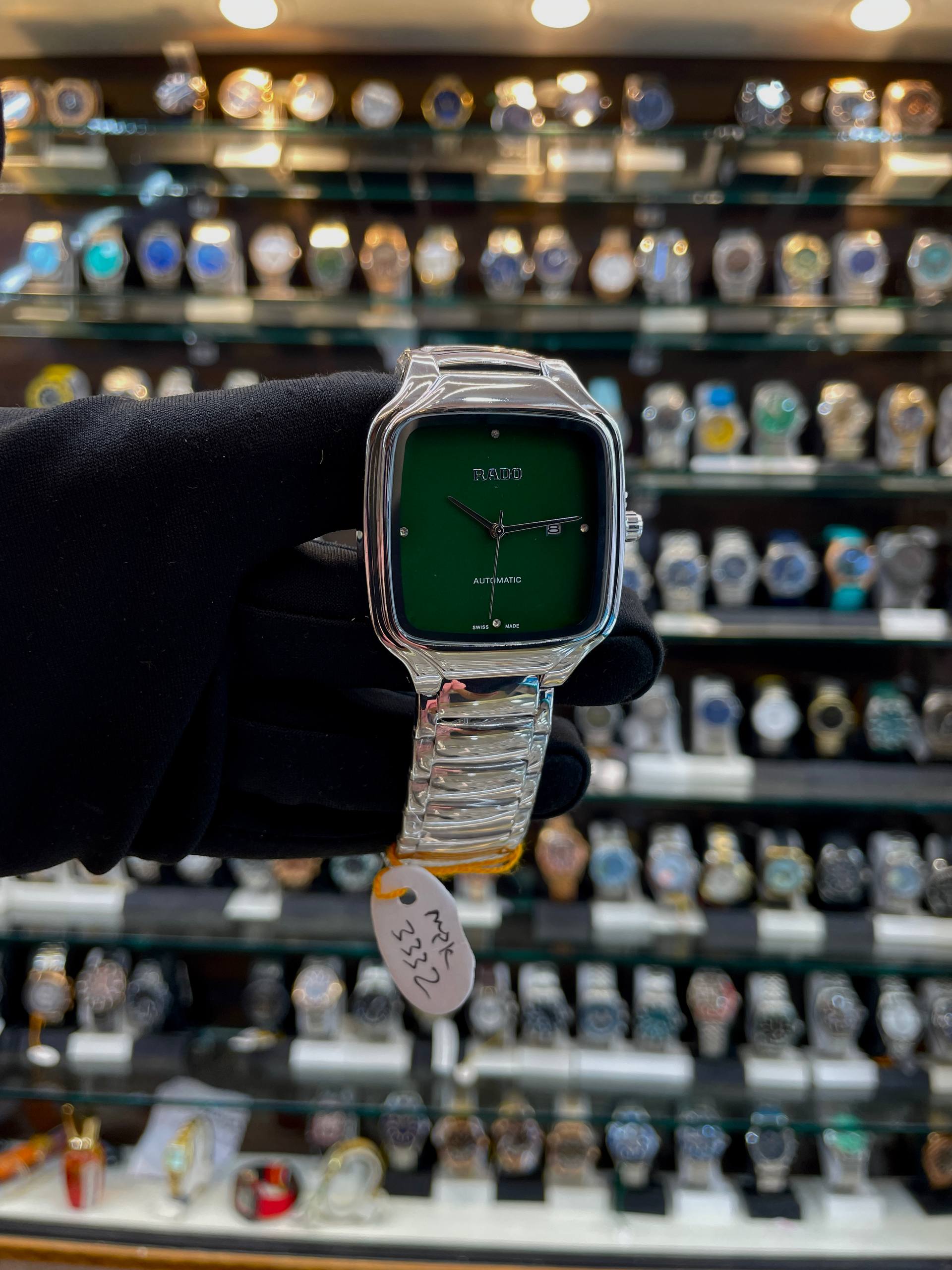 RADO TRUE SQUARE ⬜ UNDER BUDGET FOR MENS GREEN 💚