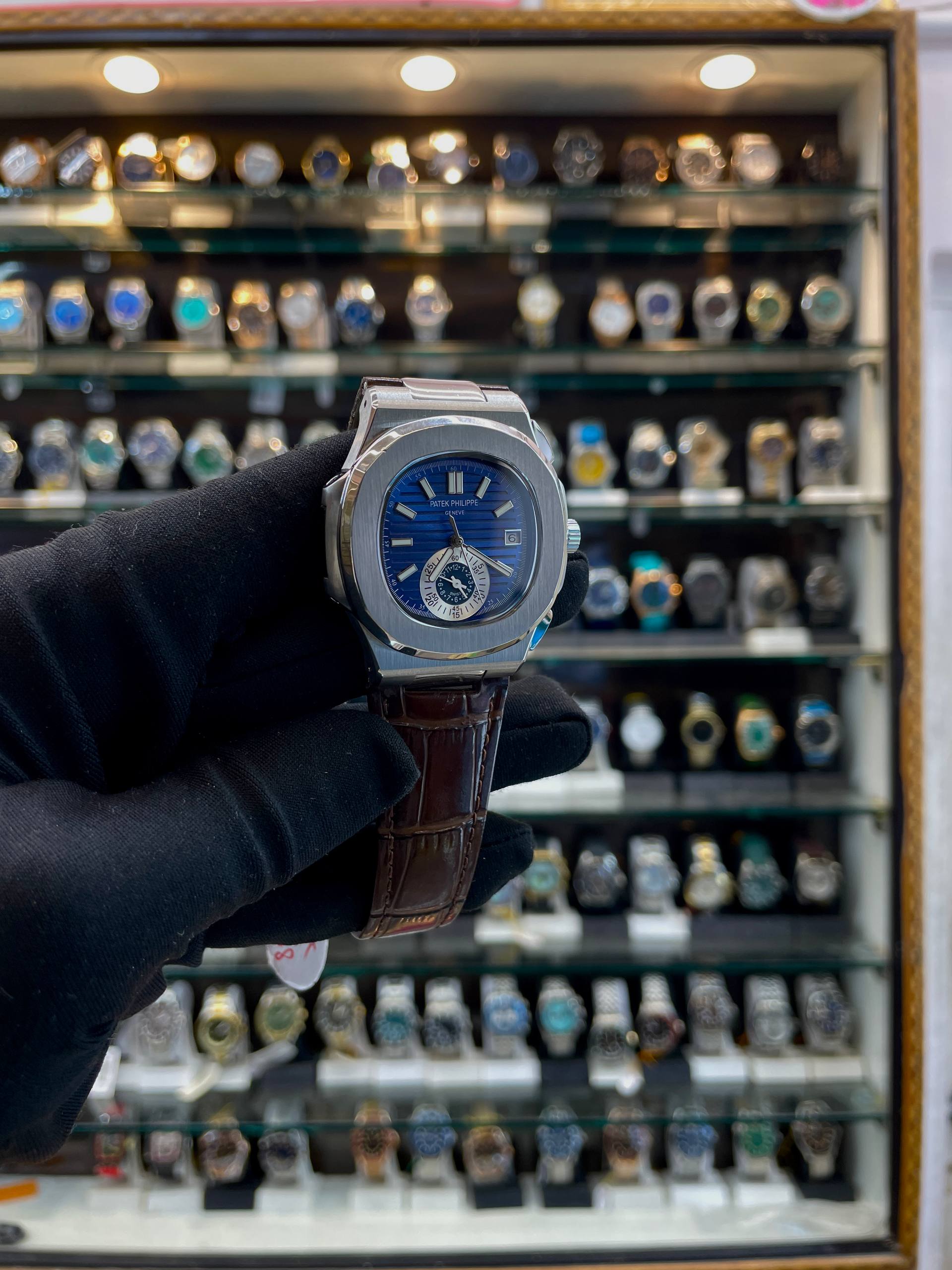PATEK PHILLIPE PP NAUTILUS BLUE 💙 DIAL IN HEAVY QUALITY 💯