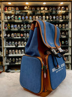 MICHAEL KORS MK COOPER DENIM BLUE UTILITY RUCKSACK BACKPACK 🎒 IN MASTER PIECE 🔥