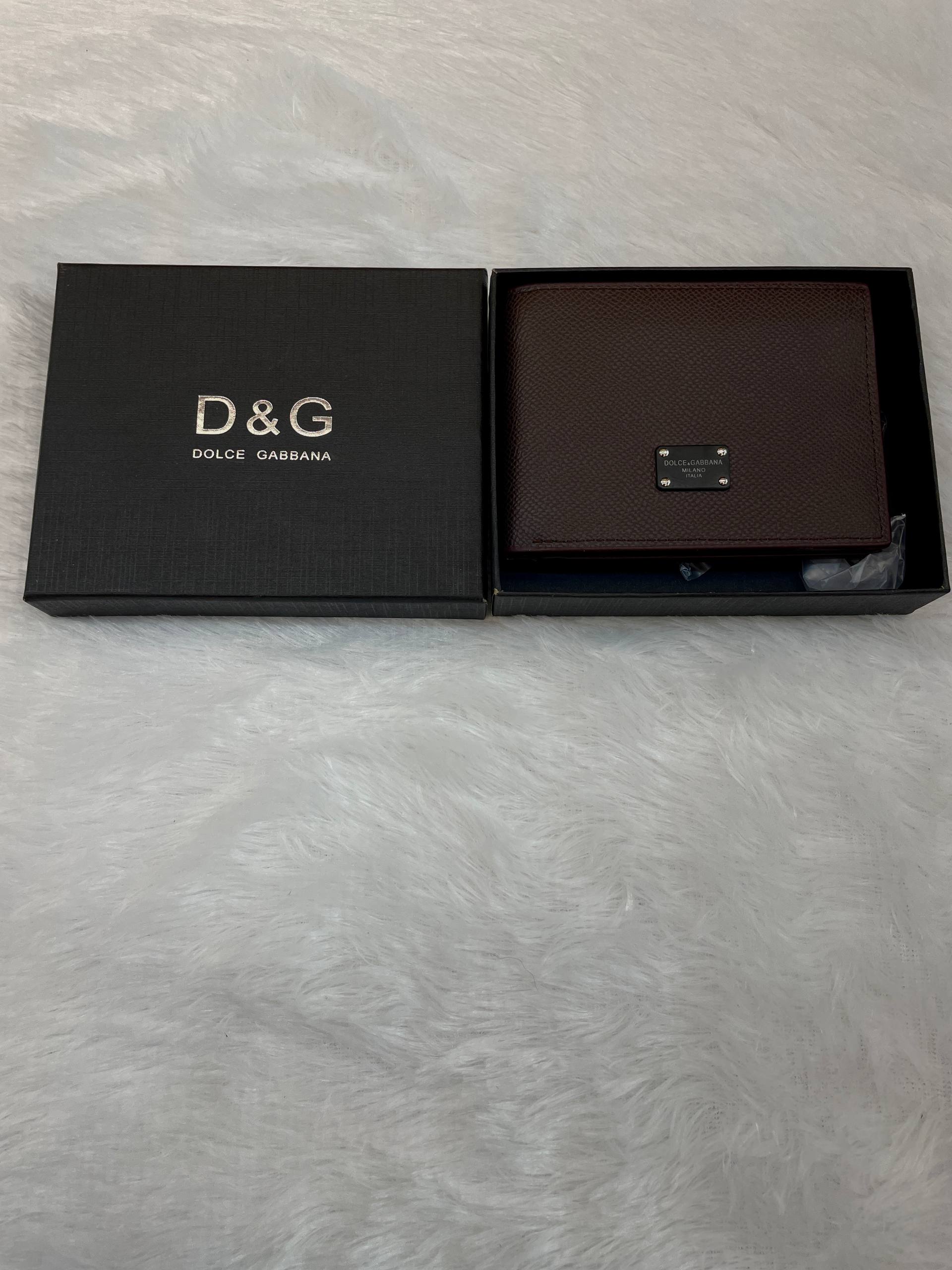 DOLCE & GABBANA (DG) WALLET 💳 FOR MENS MASTER PIECE BROWN 🤎