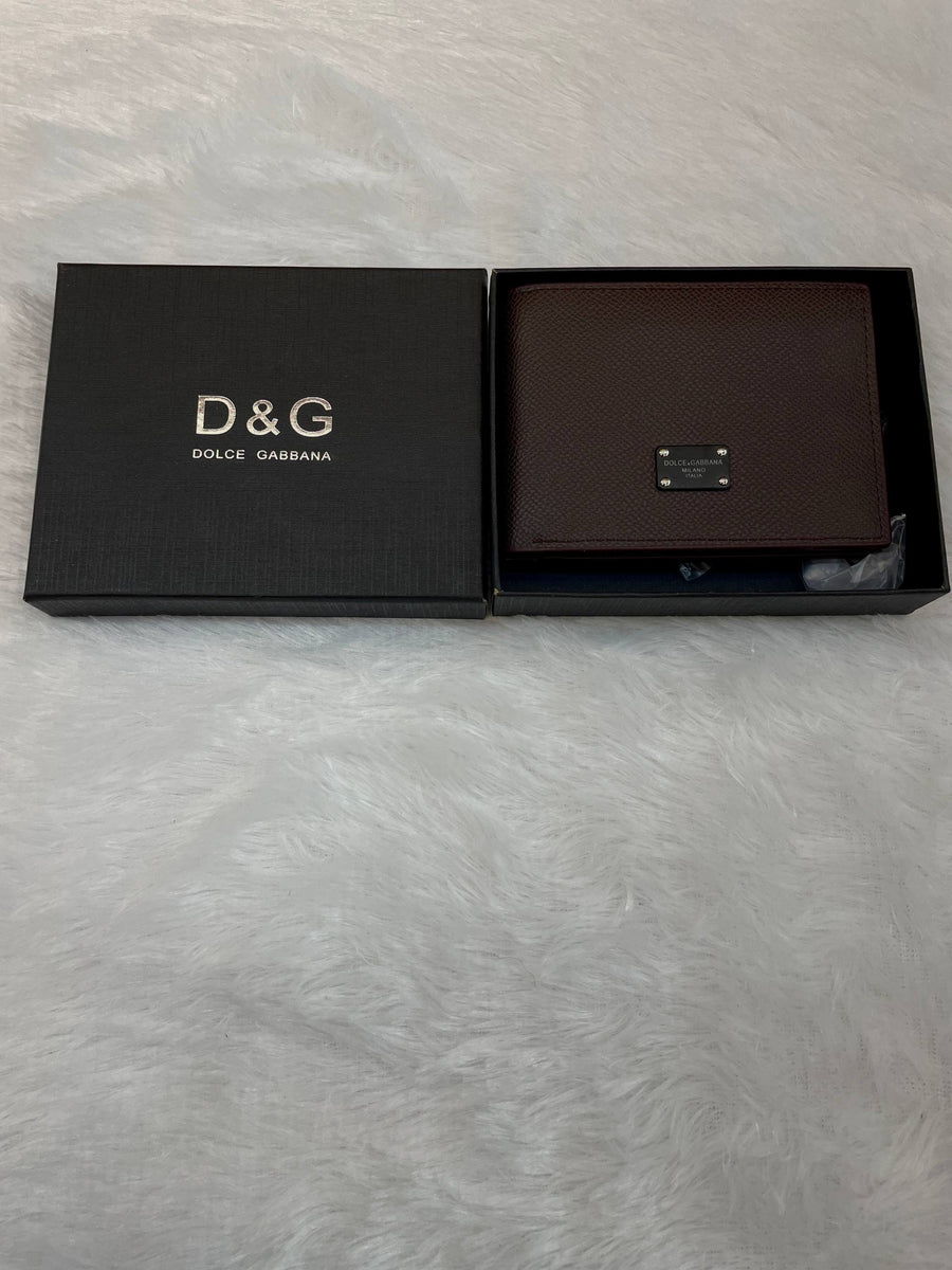 DOLCE & GABBANA (DG) WALLET 💳 FOR MENS MASTER PIECE BROWN 🤎