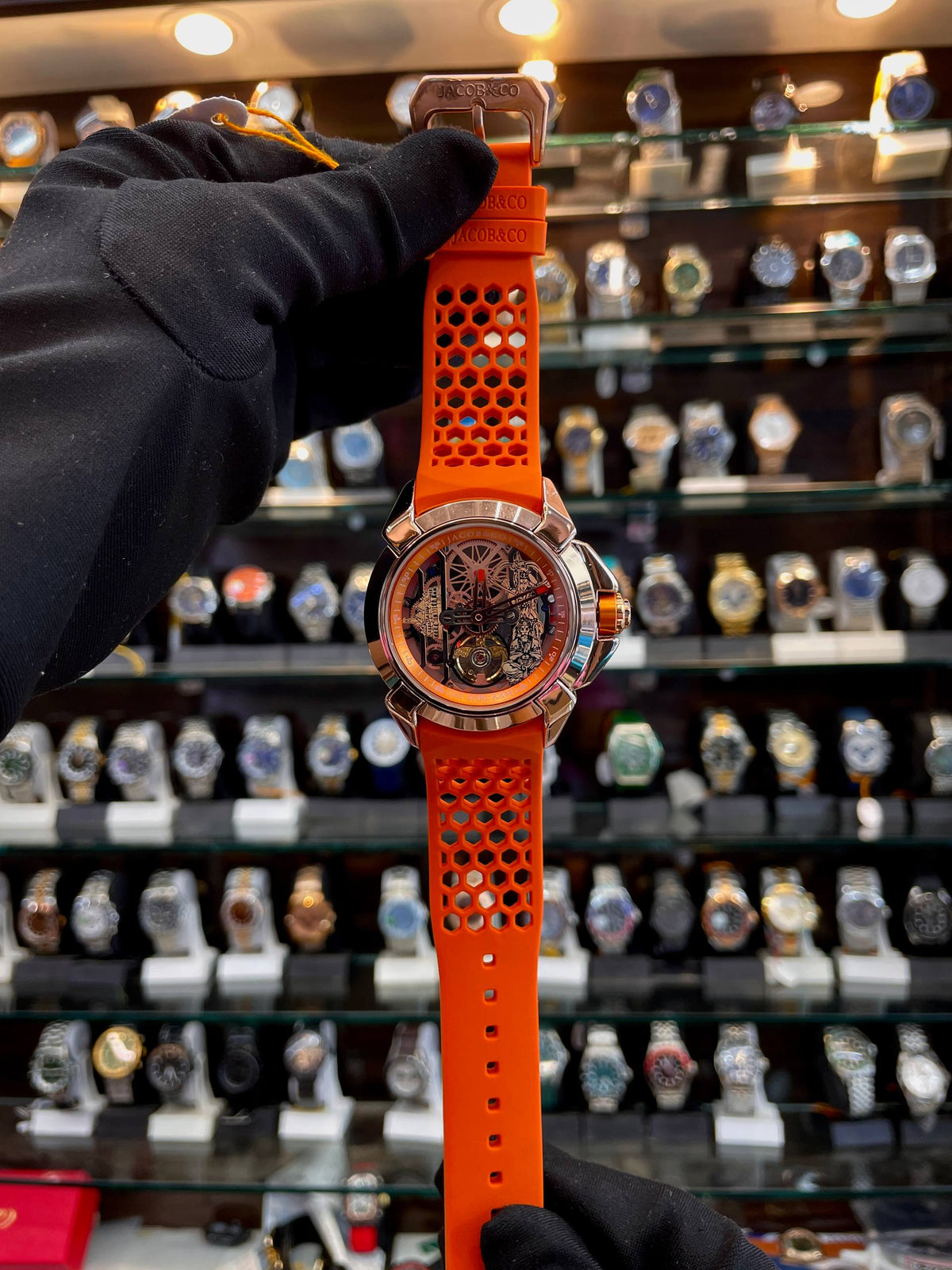 JACOB & CO RAM JANMBHOOMI UNDER BUDGET FOR MENS AUTOMATIC ROSE GOLD 🪙