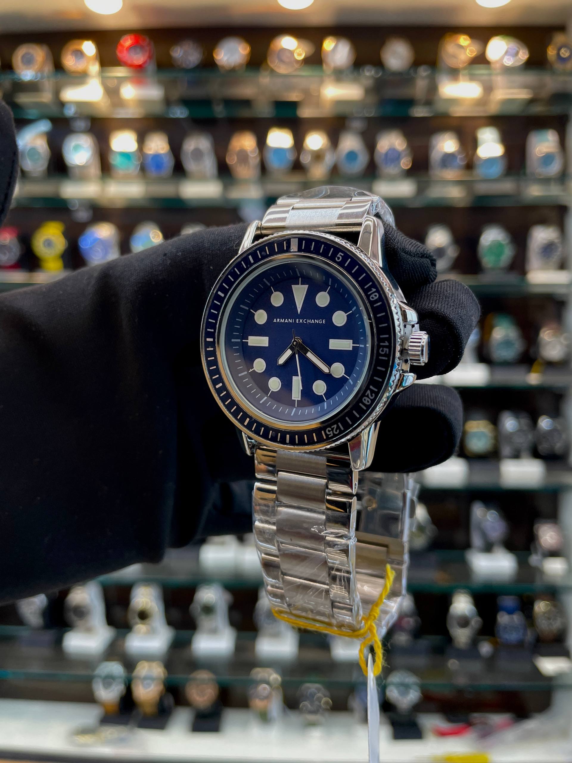 ARMANI EXCHANGE MEN'S LEONARDO BLUE 💙 DIAL FOR MENS
