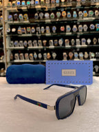 GUCCI SQUARE BLUE 🧊 GLASSES 🕶️ FOR MENS  🤩