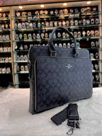 COACH MONOGRAM LAPTOP BAG BROWN 🤎 IN HEAVY QUALITY 💯